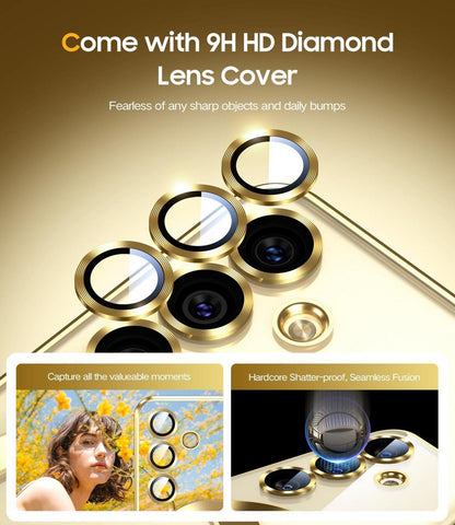 JUESHITUO Samsung Galaxy S24 Hülle MagSafe Starke Magnete Gold