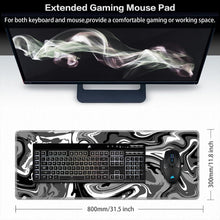 Abetcabe Gaming Mauspad XL 800x300mm Schwarz - Großes