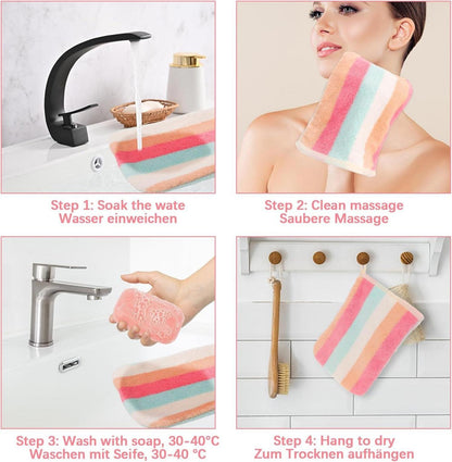 Waschlappen-Set 6er Pack Korallenfleece Handtücher