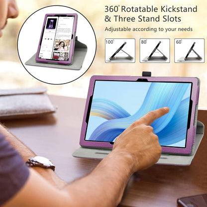 LiuShan Rotating hülle für DOOGEE U9 & U10 PRO Tablet 10 Zoll - Violett