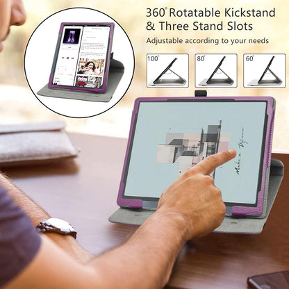 LiuShan Rotating hülle für BOOX Tab Ultra 10,3 Zoll Tablet, Violett