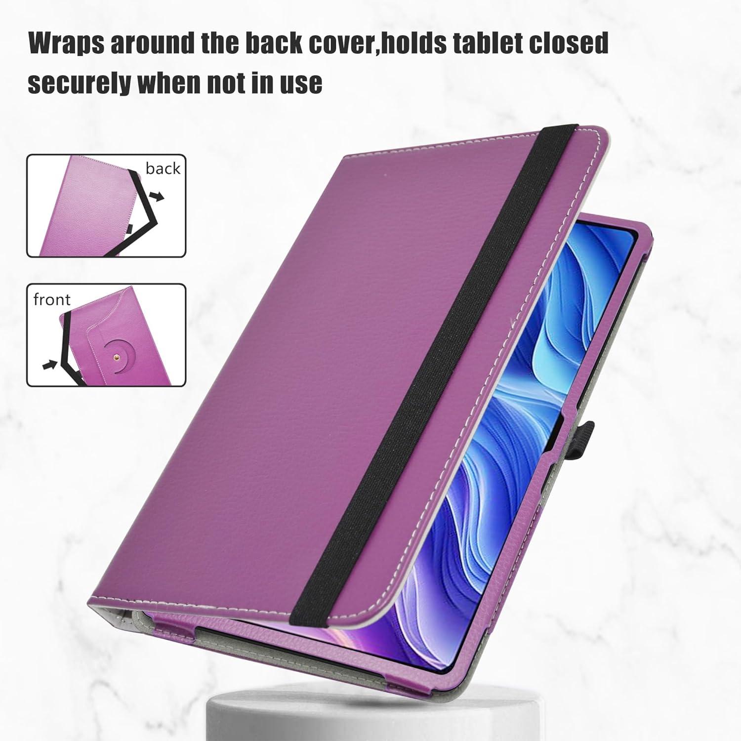 Tablet Hülle 360° Drehbar TECLAST T60 Oukitel OT5s 12 Zoll Violett