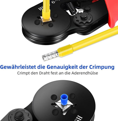 Aderendhülsen Crimpzangensatz mit 1800 Hülsen & Ratschenzange