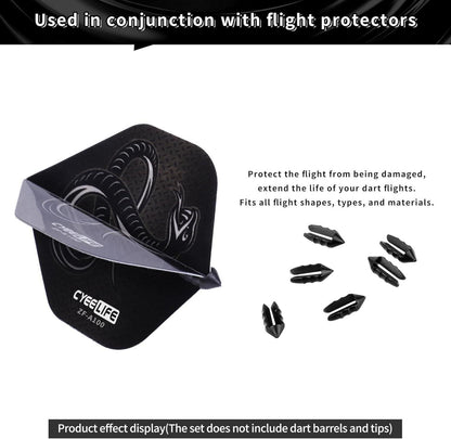 CyeeLife 105 Stück PET Standard Flights für Darts, perfekte für Soft und Steel Tip Dartpfeile