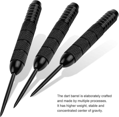 CyeeLife Profi Steeldarts Set 12 Stück 24 Flights Sharpener 22g