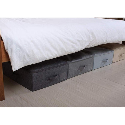 Faltbare Aufbewahrungsboxen unter dem Bett, staubdicht, 3 Stück, Dunkelgrau