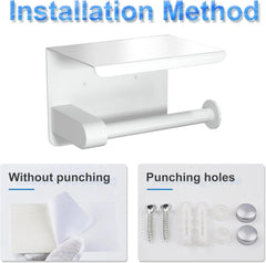 Toilettenpapierhalter ohne Bohren 3M-Kleber/Schraubmontage