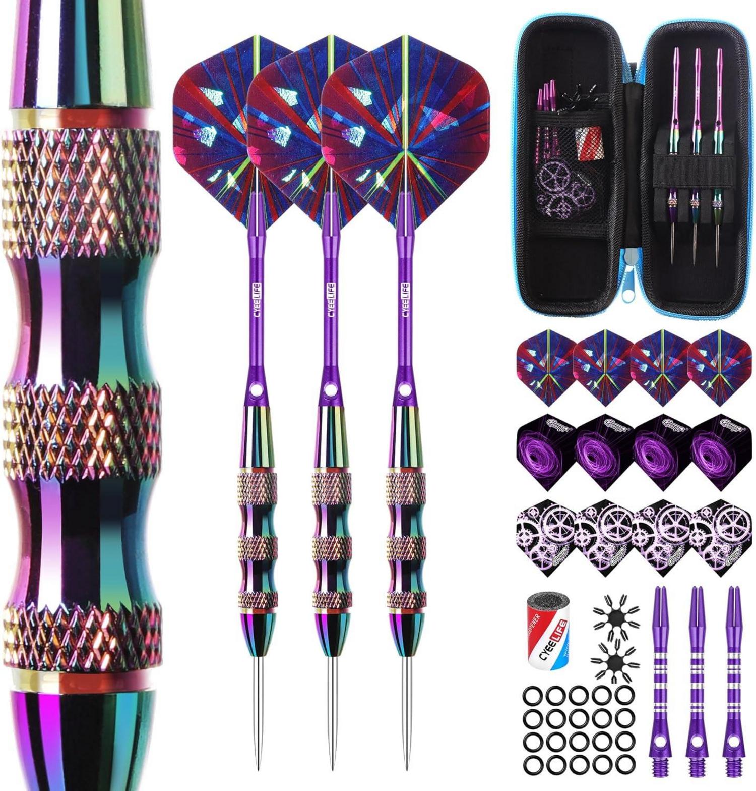 Dartpfeile Metallspitze 22g 3 Stk Profi Steeldarts 6 Aluminium Schaft