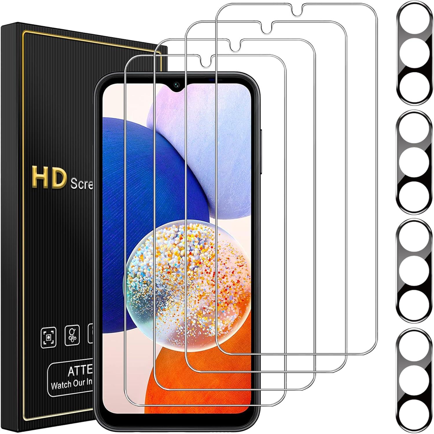 Panzer Schutz Glas Samsung Galaxy A14 4G/5G - 4 Stück