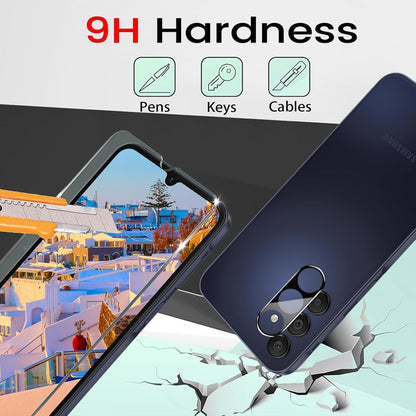 Panzer Schutzglas Samsung Galaxy A15 4+4 Stück Displayfolie