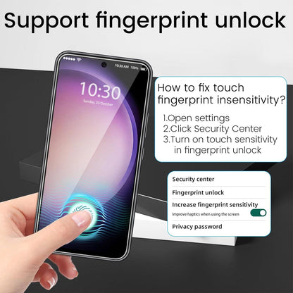 Panzer Schutz Glas Samsung Galaxy S23 FE 4G/5G【9H Härte, Anti-Kratzr, HD