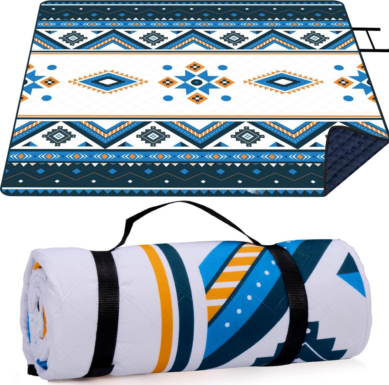 Picknickdecke Wasserdicht 195x150cm Boho Outdoor Strandmatte