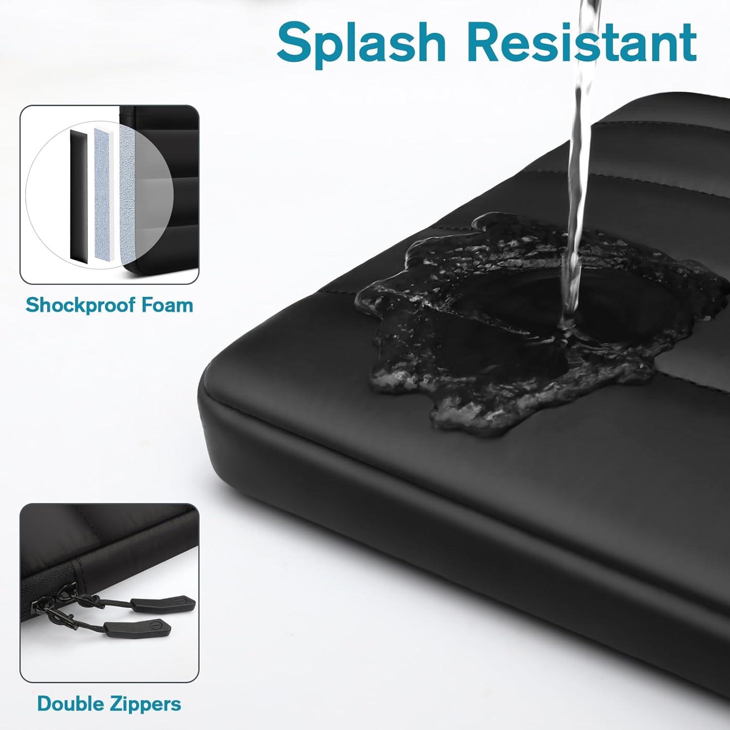 15.6 Zoll Laptop Tasche Schutzhülle für Notebook Schwarz