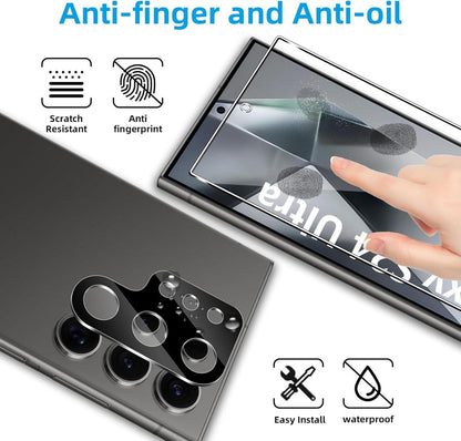 QULLOO Panzerglas Samsung Galaxy S24 Ultra 5G Schutzfolie