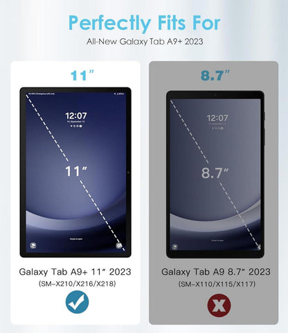 TiMOVO Drehbare Hülle Samsung Galaxy Tab A9 Plus 11 Zoll