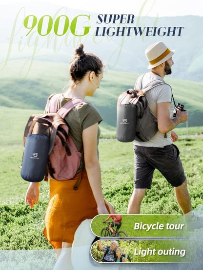 Ultraleichter Schlafsack Sommercamping Outdoor Festival Blau