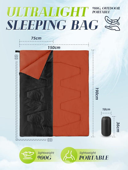 Ultraleichter Schlafsack mit kleinem Packmaß für Camping und