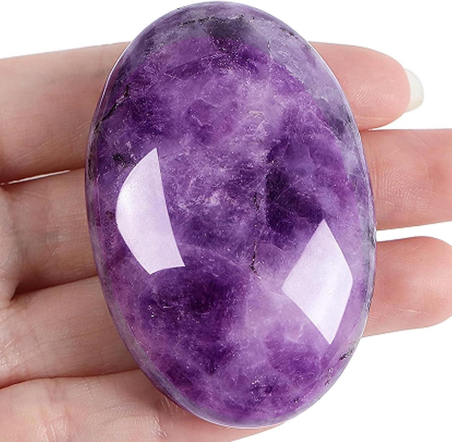 Amethyst Stein Massage Heilung Reiki Energiestein