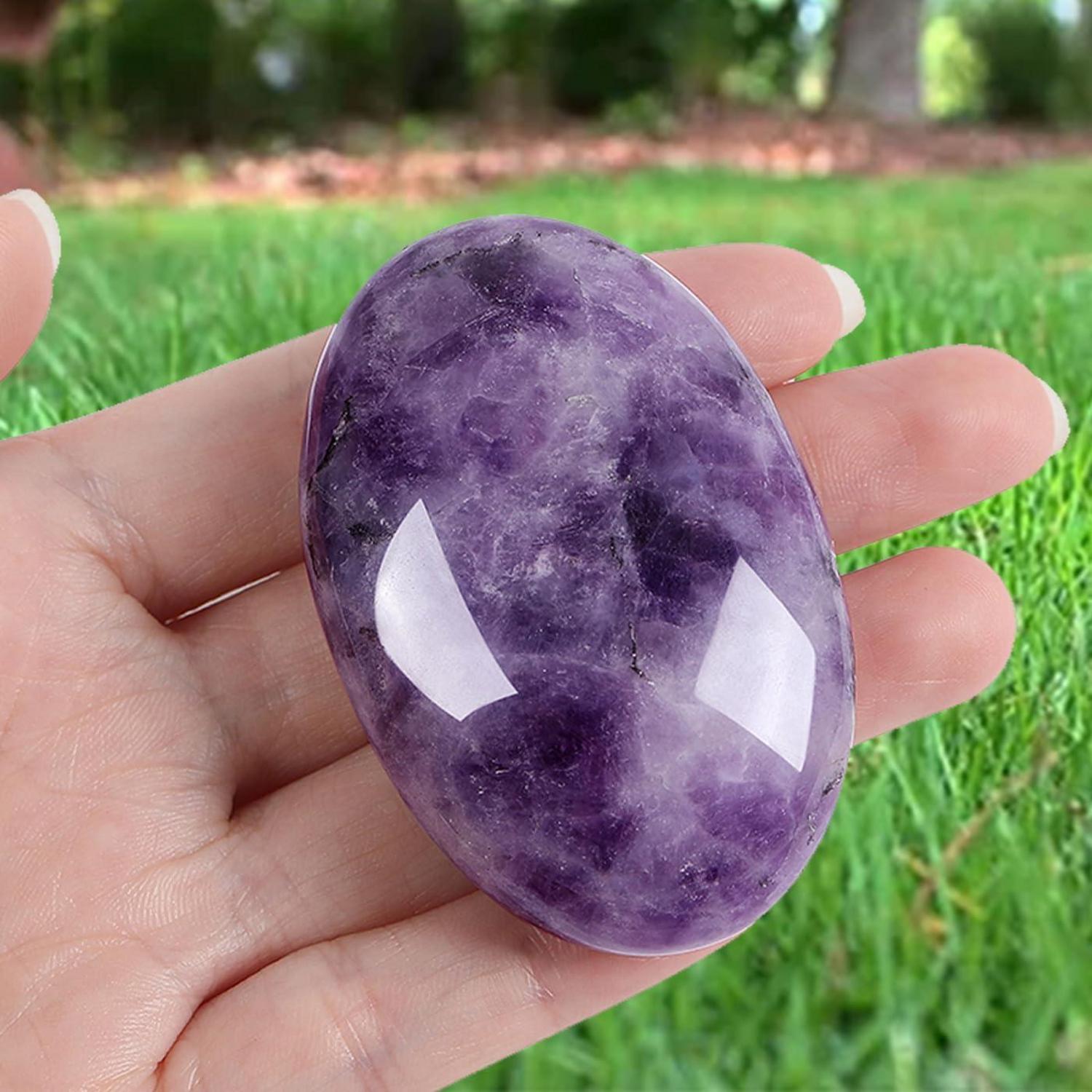 Amethyst Stein Massage Heilung Reiki Energiestein
