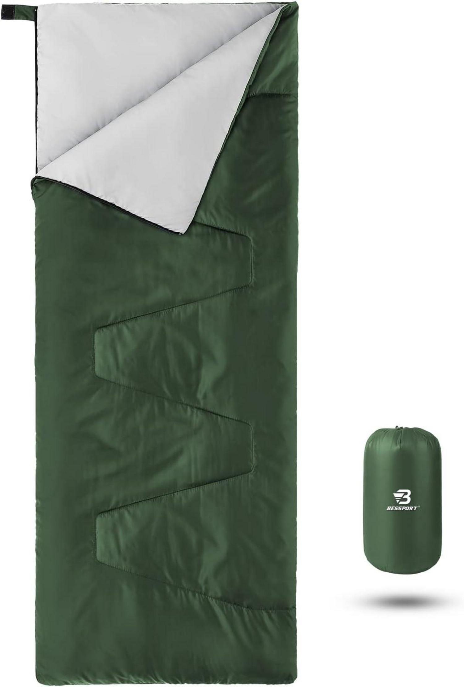 Ultraleichter Schlafsack Sommer Camping Festival Outdoor Grün