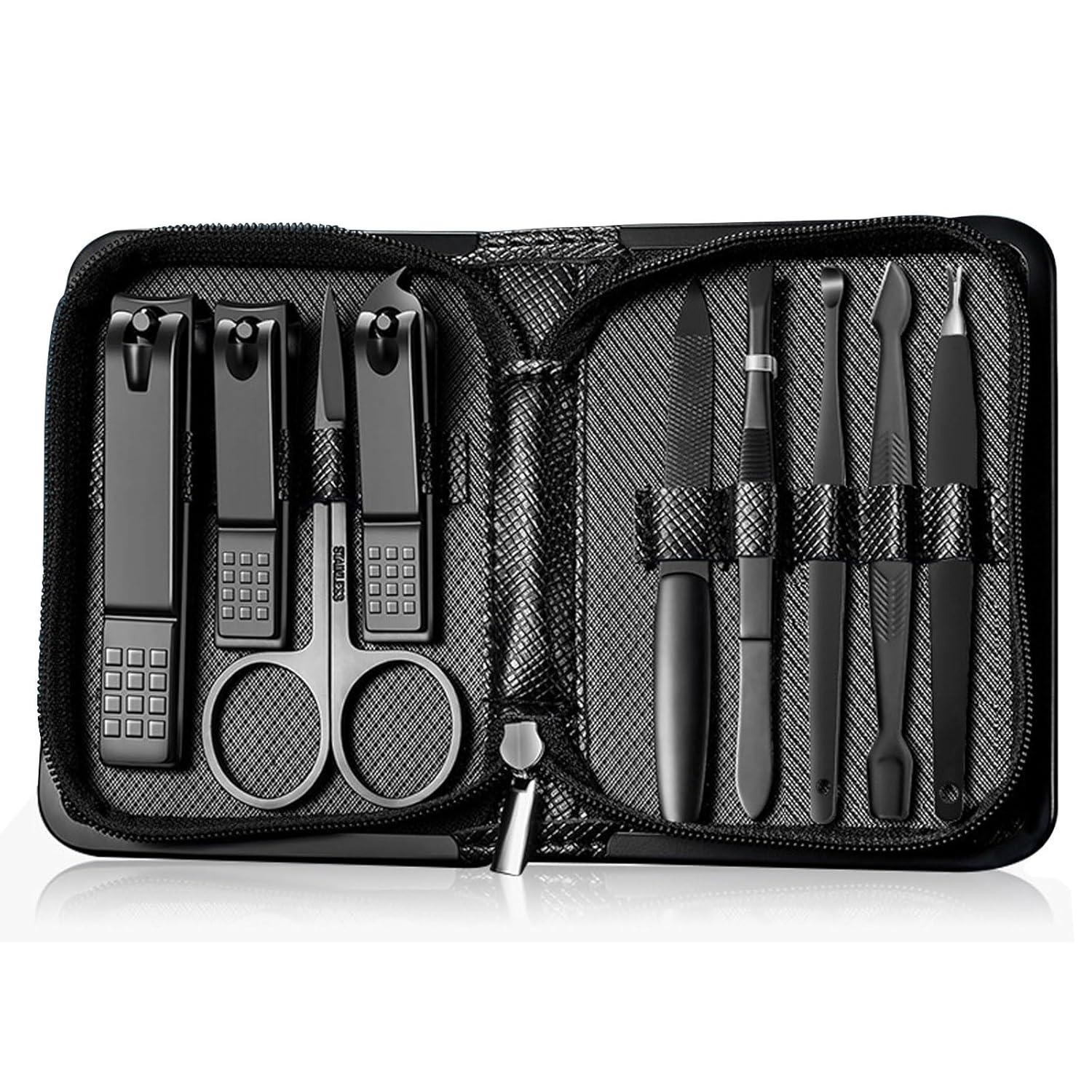 Nagelknipser Maniküreset Pediküreset 9-teilig Edelstahl Geschenkbox