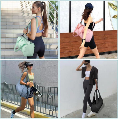 Wasserdichte Sporttasche mit Schuh- und Nassfach, Yogatasche Fitnesstasche