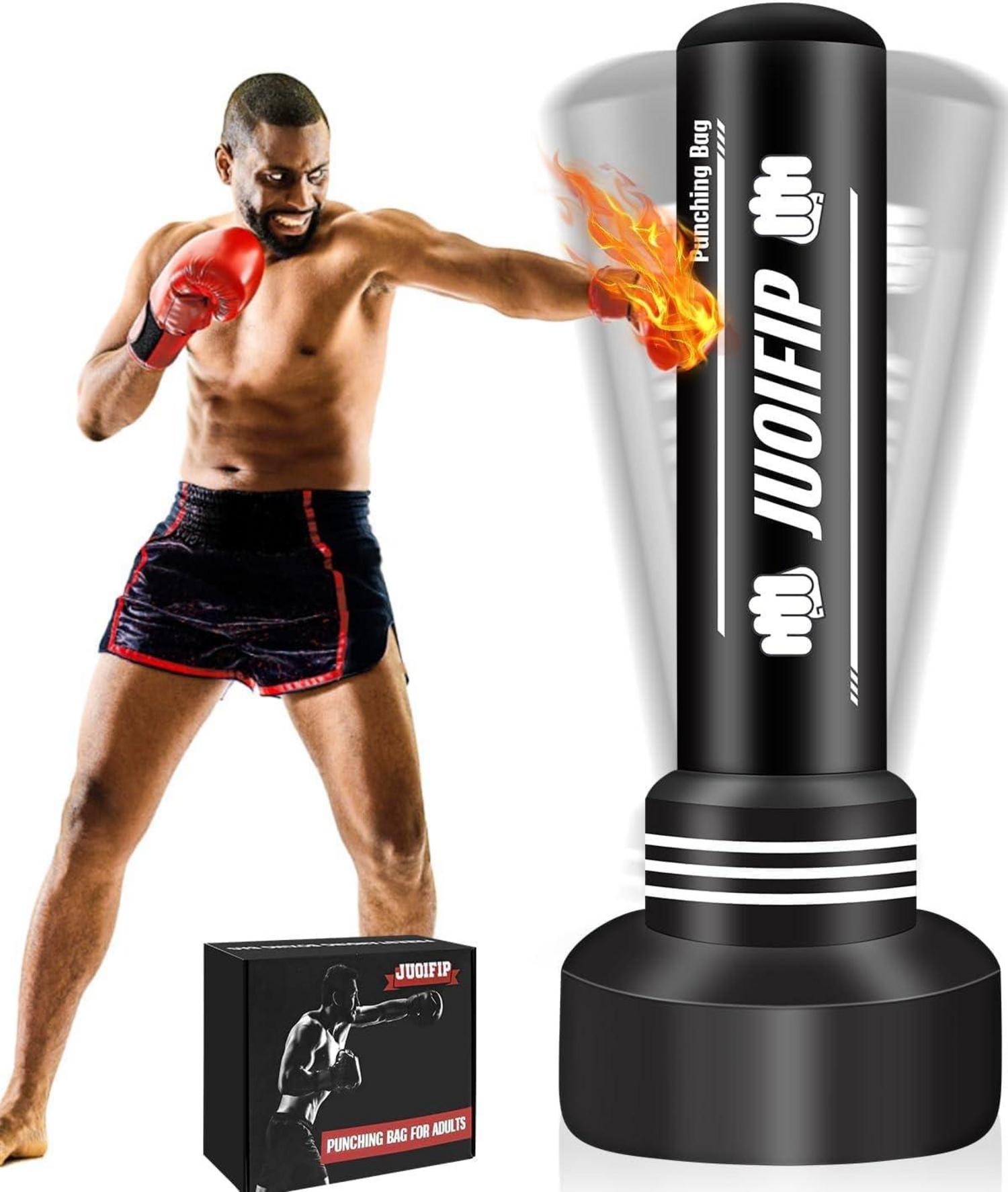 Boxsack mit Boxständer 180cm - Freistehender Kickboxsack für Training