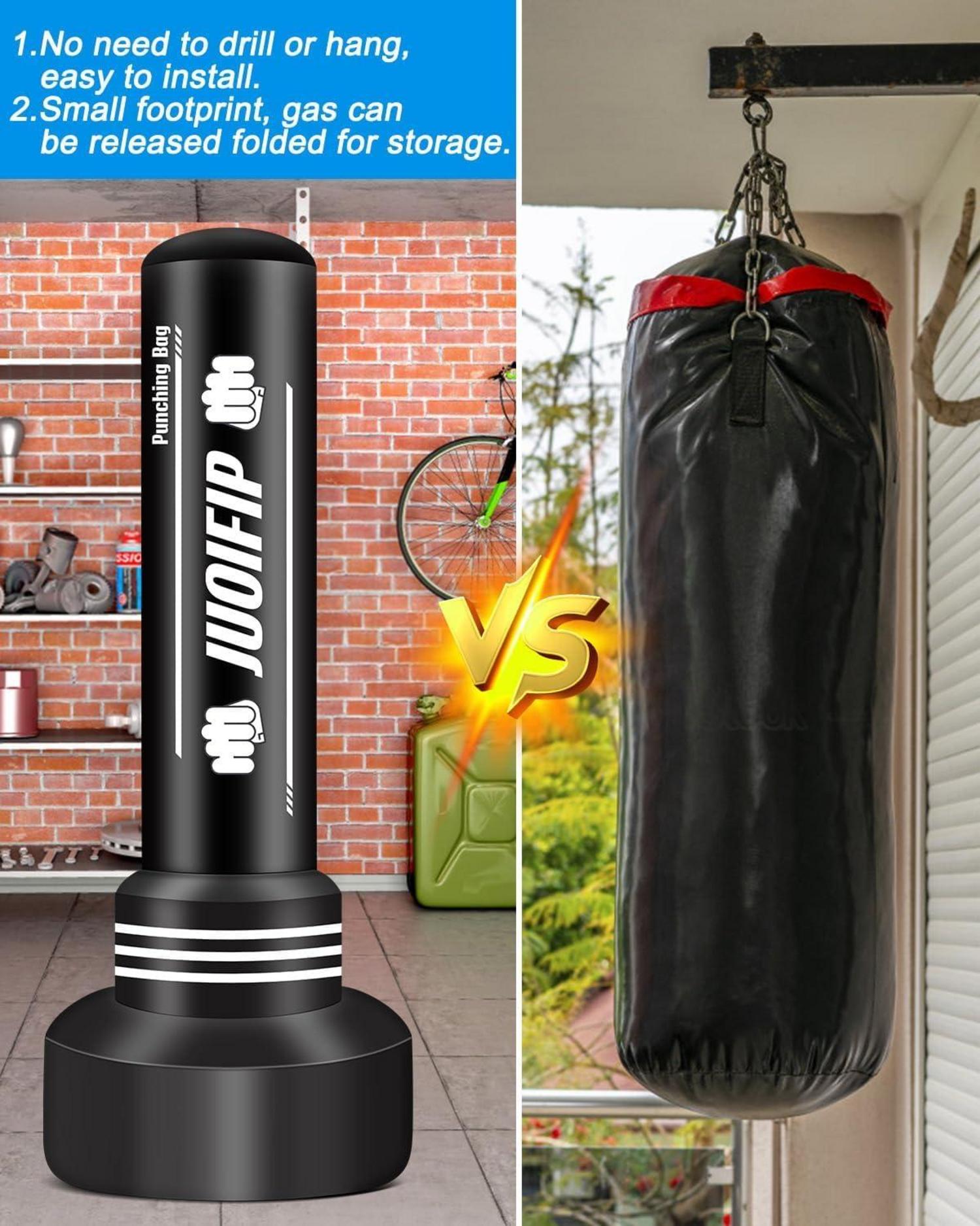 Freistehender Boxsack180cm für Erwachsene - Kickboxsack mit Ständer