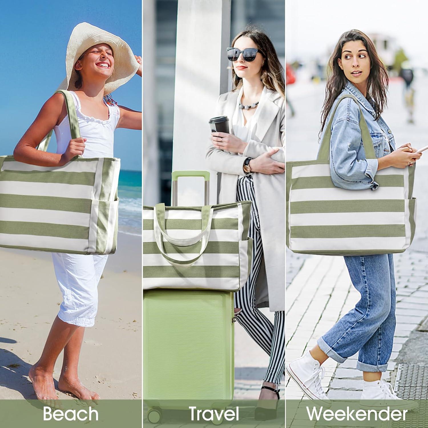 Oscaurt Strandtasche Damen Handtasche Groß Shopper Wasserdicht 40L