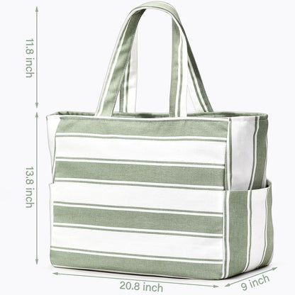 Strandtasche XXL Damen Umhängetasche Wasserdicht mit Nasstasche 40L
