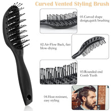 7-in-1 Männer Haarstyling Set mit Rundbürste und
