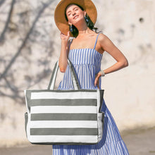Große Strandtasche Damen Canvas Tote Bag XXL Shopper