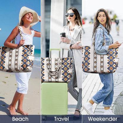 Große Strandtasche Damen XXL Tote Bag Wasserdicht Reisetasche Handtasche