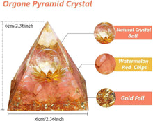 Kristall Pyramide Orgonit Wassermelone Turmalin Lotus