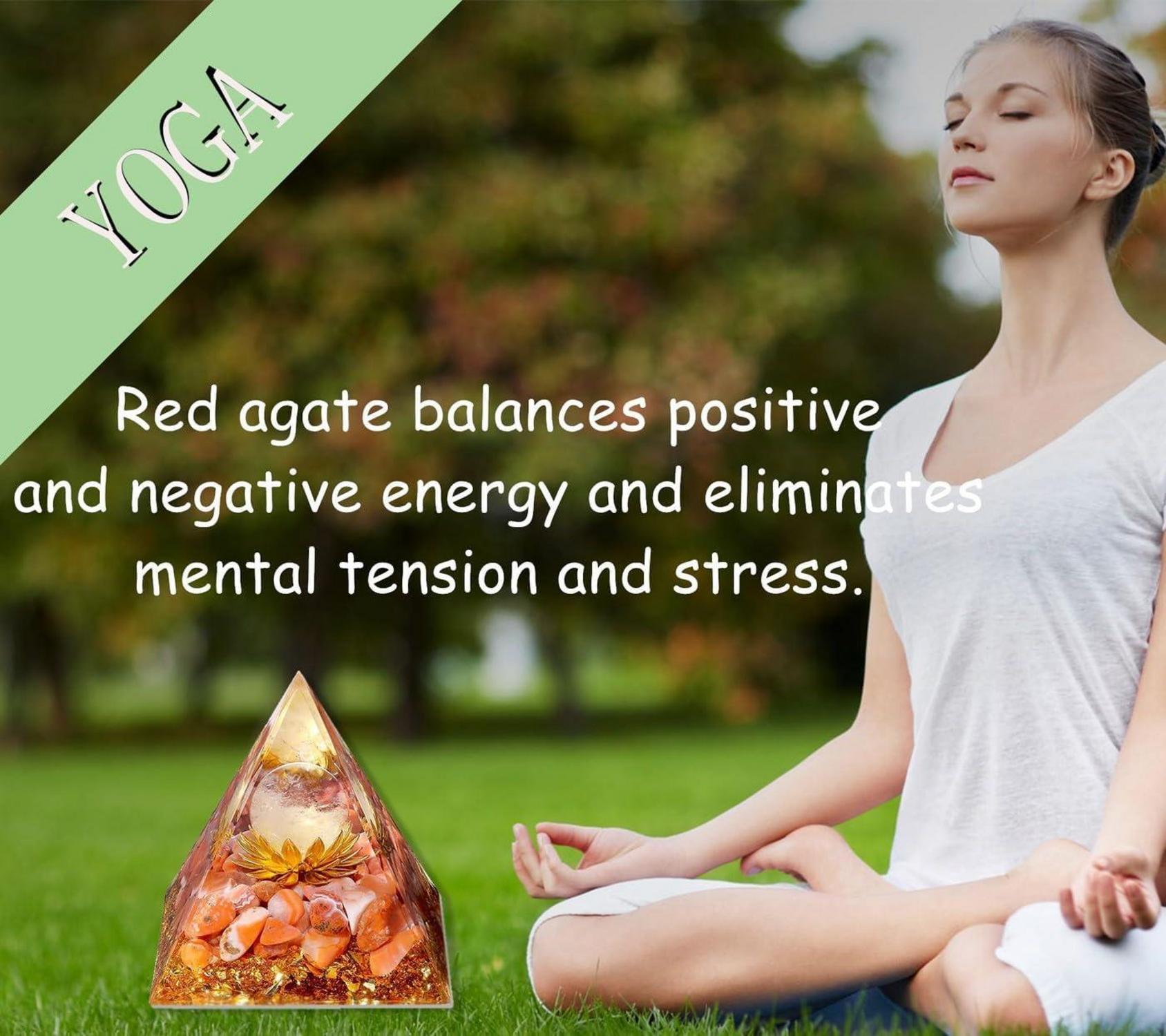 Karneol Kristalle Pyramide Orgonit Heilkristalle Lotus Energiespender