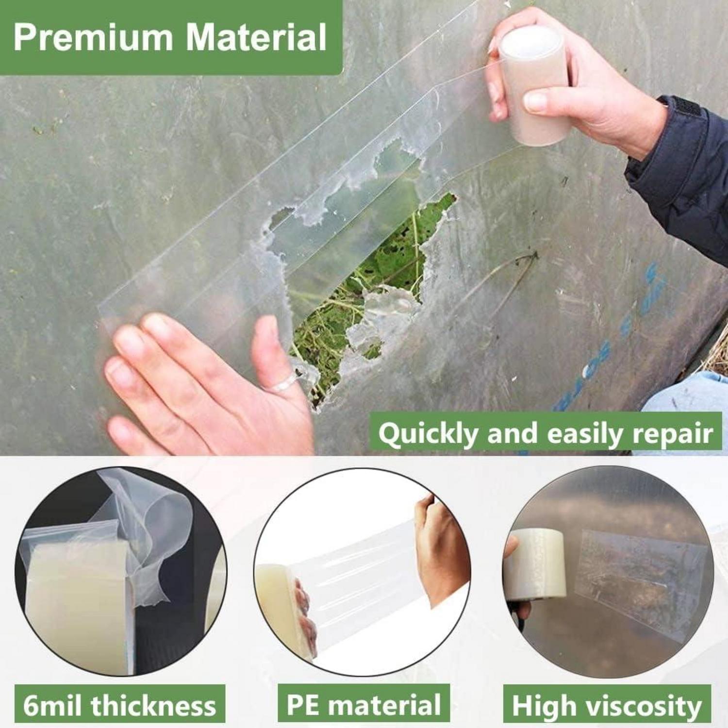 Gewächshaus Reparaturklebeband 5cm x 25m transparent PE