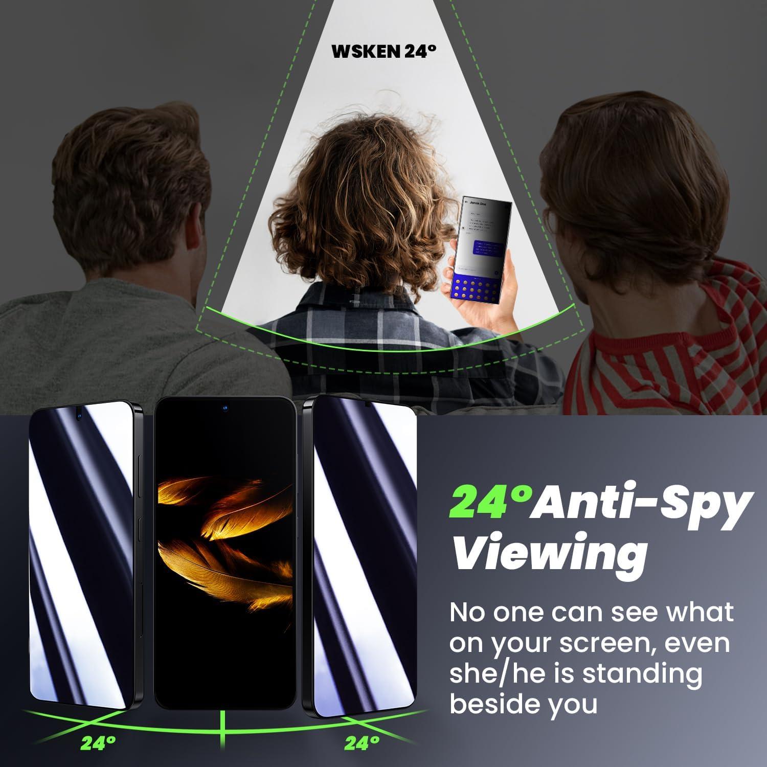 WSKEN Privacy Schutzfolie Samsung Galaxy S24+Plus - 5G 2