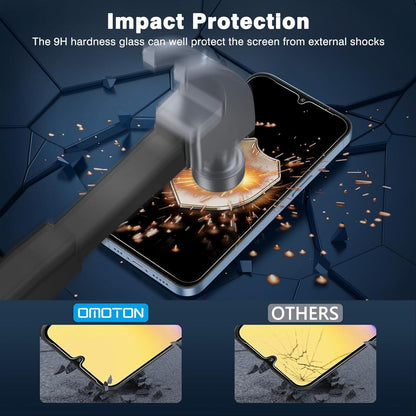 Panzer Schutz Glas für Samsung Galaxy A15 5G/4G, Set mit 3