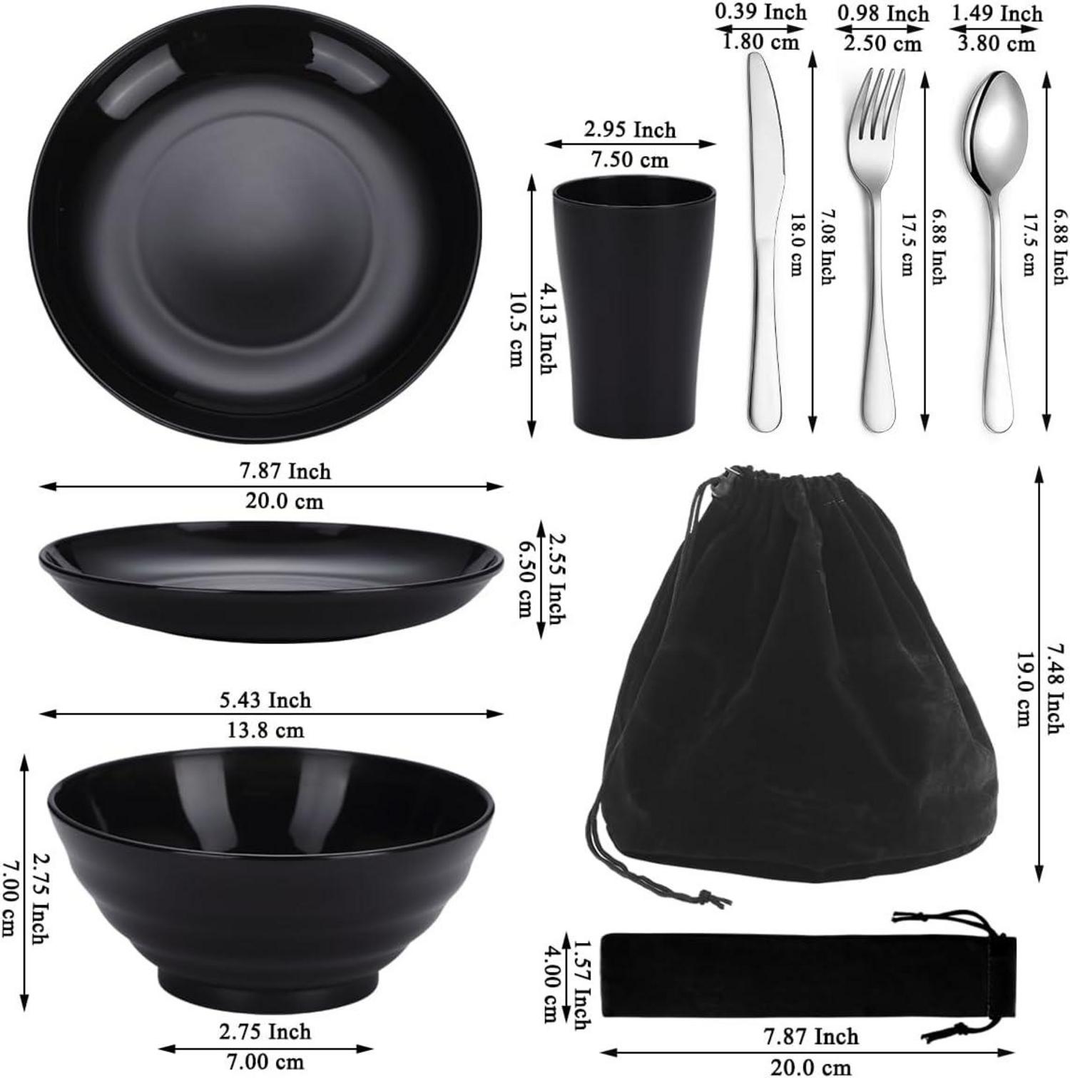 Camping Besteck Set mit