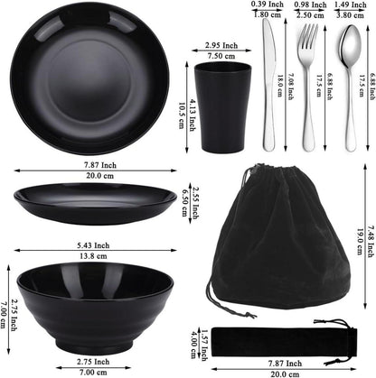 Camping Besteck Set mit