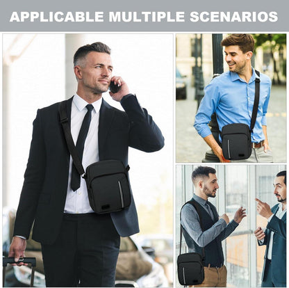 Herren Umhängetasche Wasserdicht Messenger Bag Multi Tasche