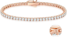 Zirkonia Tennisarmband Silber 925 Iced Out Kristall Armband 3mm 20.3cm