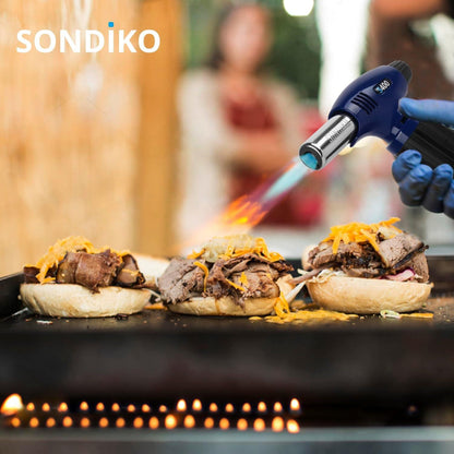 Sondiko Küchenbrenner Flambierbrenner Nachfüllbarer Crème Brulée Lötbrenner