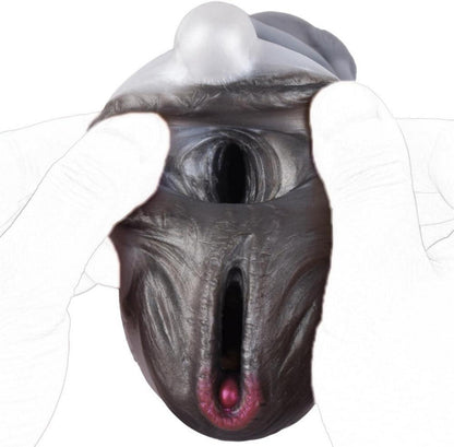 Realistischer 2-IN-1 Masturbator für Männer, Vagina Anal Taschenmuschi