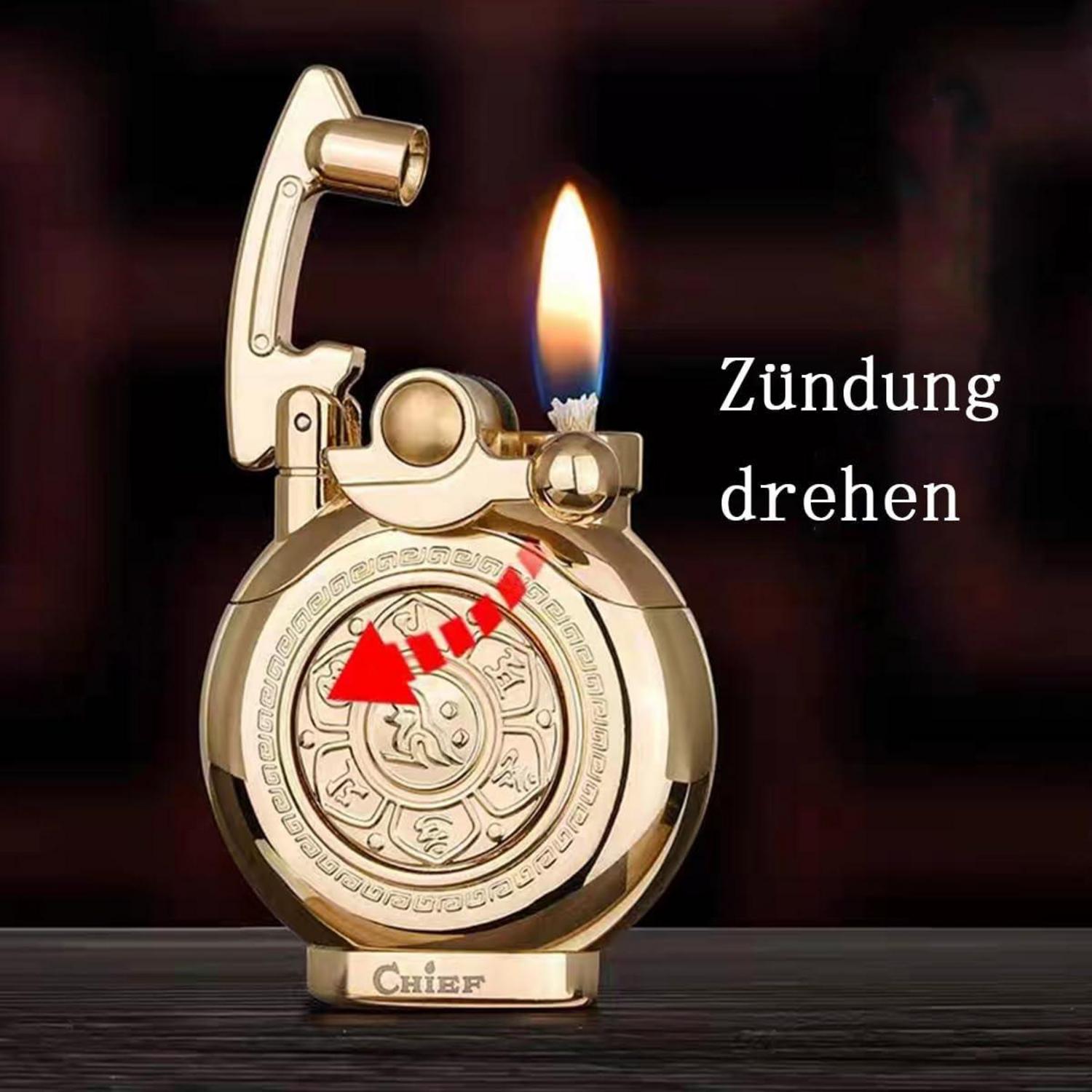 Vintage Antikes winddichtes Trenchfeuerzeug für Männer