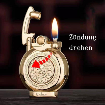 Vintage Antikes winddichtes Trenchfeuerzeug für Männer