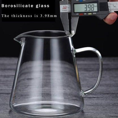 Glas Teekanne 950ml hitzebeständigem Edelstahl-Teesieb für Tee Kaffee