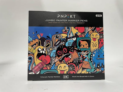 15mm Filzspitze 12 Farbe Acrylstifte wasserfest für Steine Wood