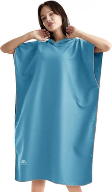 Mikrofaser Surf Poncho Quick Dry Badeponcho Kapuze Herren Damen Strand