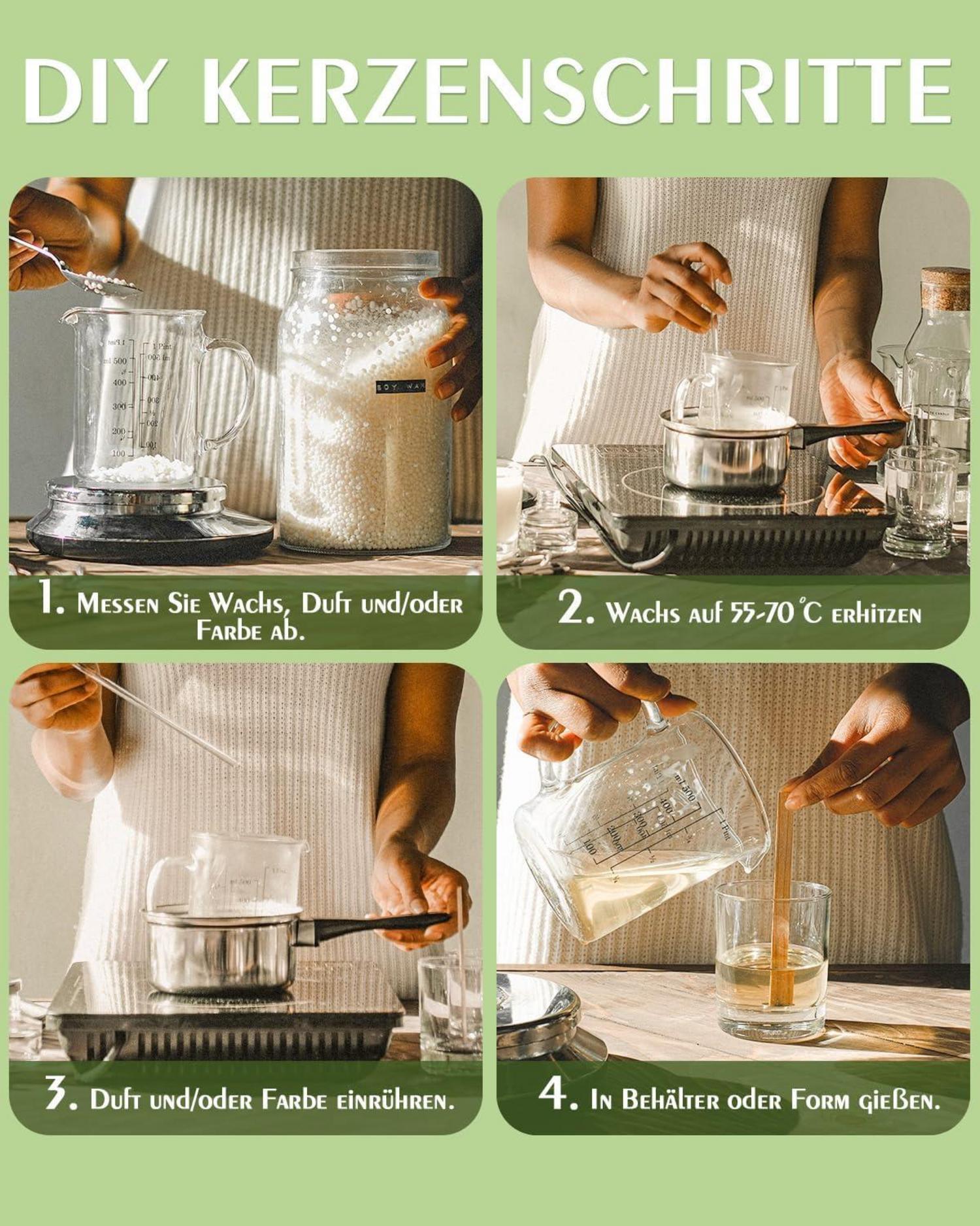 Premium Sojawachs Kerzenwachs 100% Natürlich für Kerzenherstellung 5KG